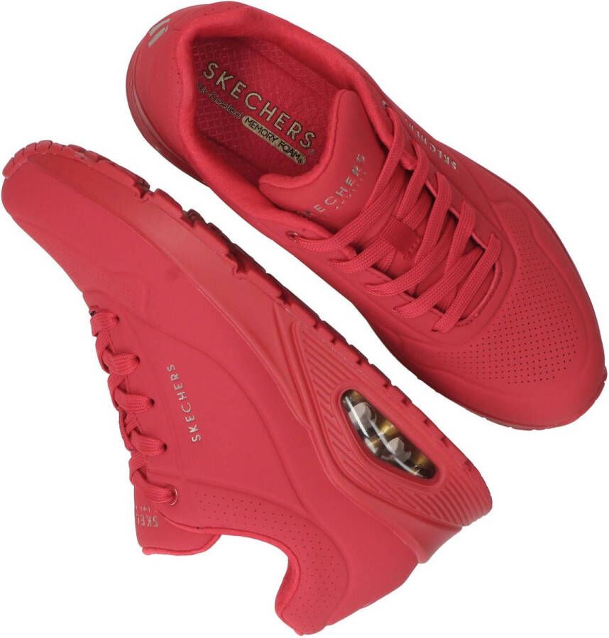 Skechers Sneakers met sleehak UNO STAND ON AIR Vrijetijdsschoen lage schoen veterschoen met zacht gevoerde binnenzool - Foto 12