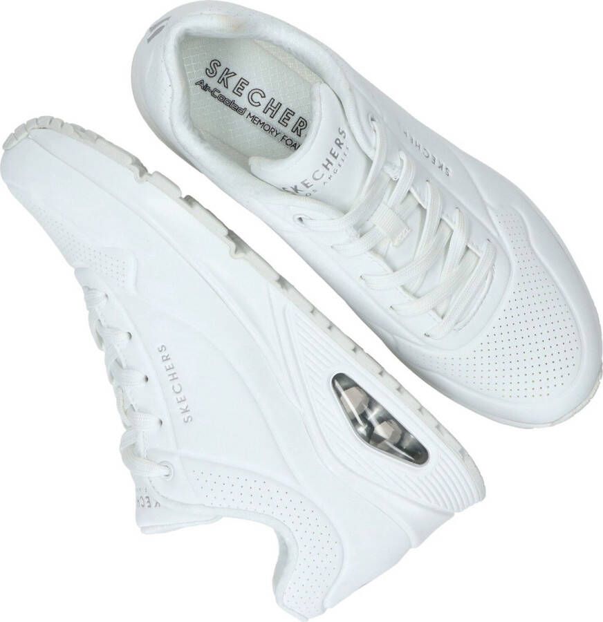 Skechers Uno Stand On Air Dames Sneakers Wit
