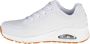 Skechers Uno-Stand on Air 73690-WHT Vrouwen Wit Sneakers - Thumbnail 5