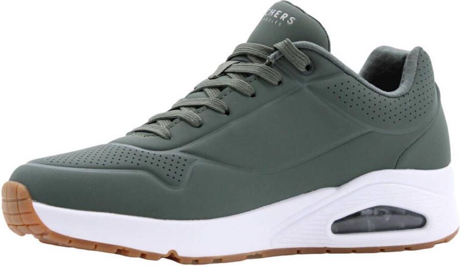 Skechers Uno Stand On Air Heren Sneakers Olijfgroen