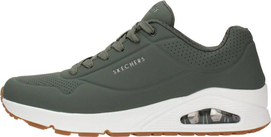 Skechers Uno Stand On Air Heren Sneakers Olijfgroen