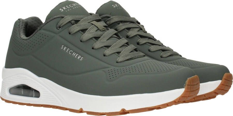 Skechers Uno Stand On Air Heren Sneakers Olijfgroen