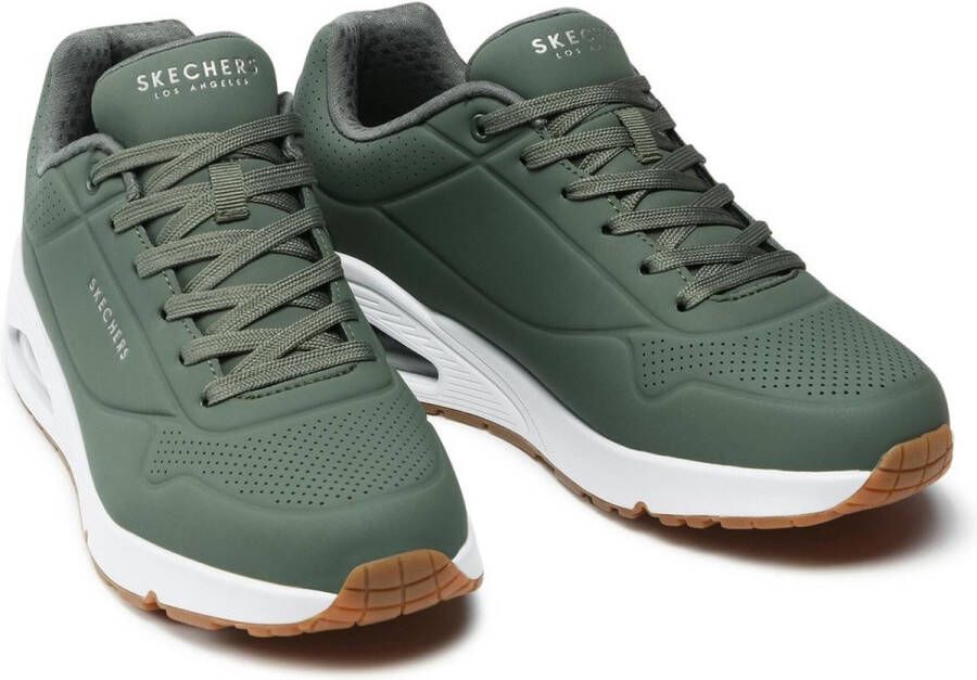 Skechers Uno Stand On Air Heren Sneakers Olijfgroen