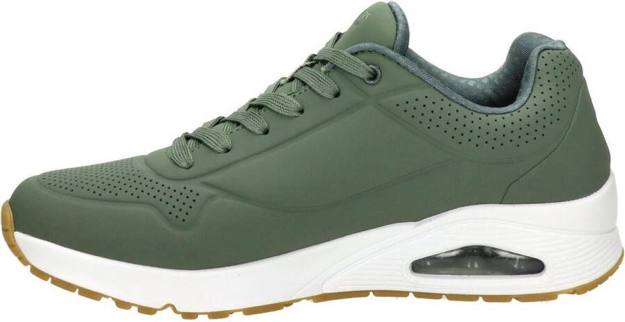 Skechers Uno Stand On Air Heren Sneakers Olijfgroen