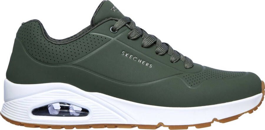 Skechers Uno Stand On Air Heren Sneakers Olijfgroen