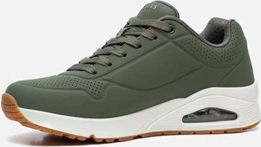 Skechers Uno Stand On Air Heren Sneakers Olijfgroen