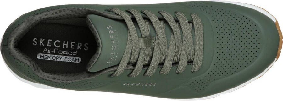 Skechers Uno Stand On Air Heren Sneakers Olijfgroen