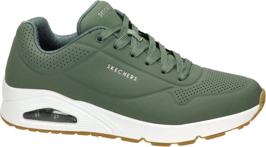Skechers Uno Stand On Air Heren Sneakers Olijfgroen