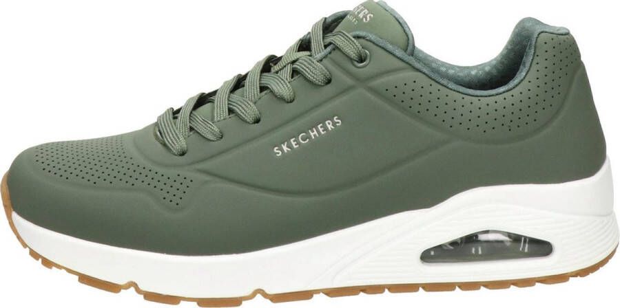Skechers Uno Stand On Air Heren Sneakers Olijfgroen