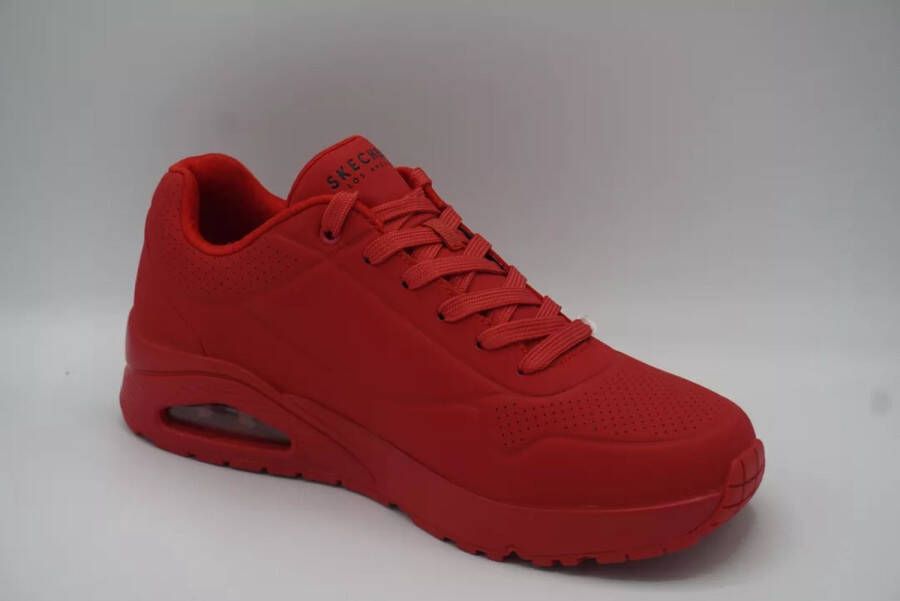 Skechers Uno Stand On Air Heren Sneakers Rood