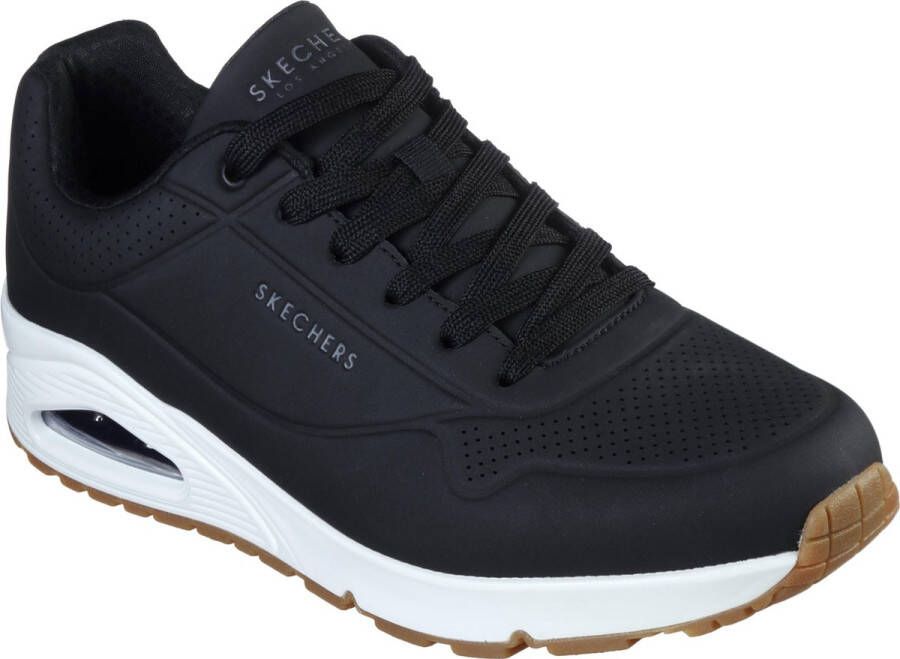 Skechers Sneakers met sleehak Uno Stand on Air Vrijetijdsschoen lage schoen veterschoen met fijne perforatie - Foto 7