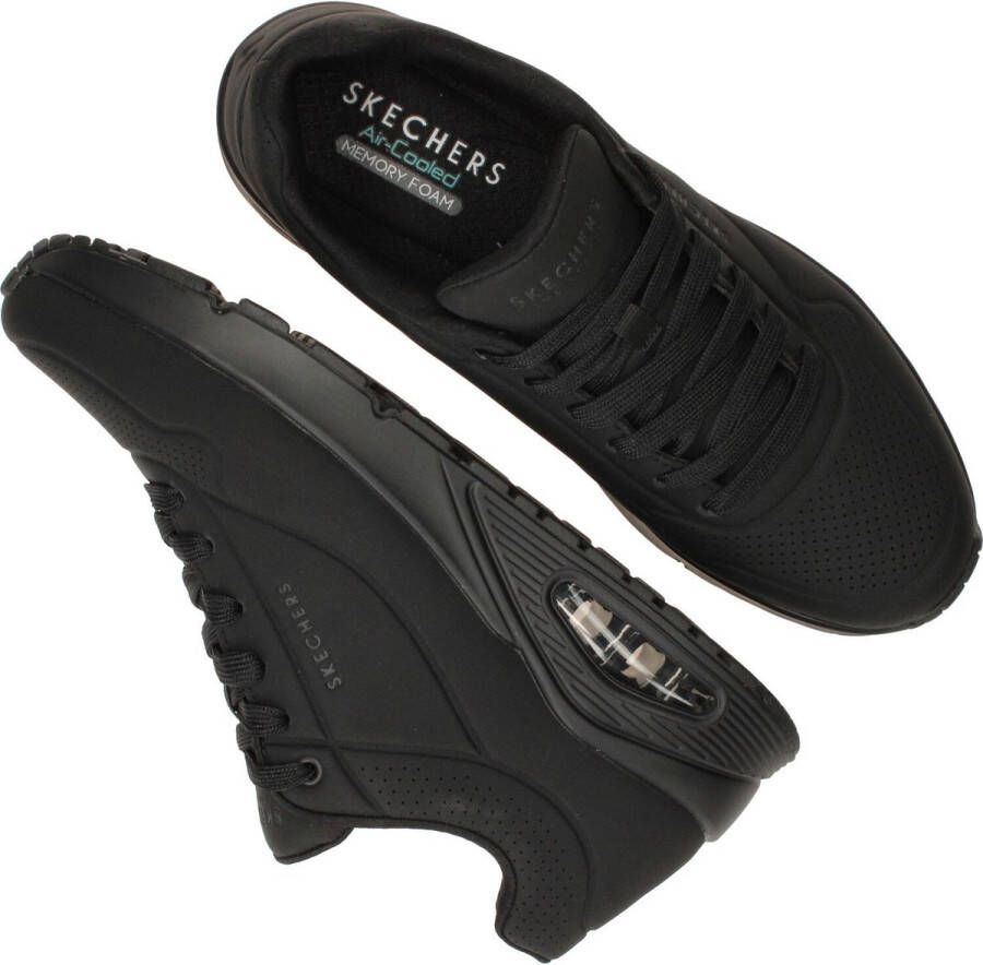 Skechers Uno Stand On Air Heren Sneakers Zwart