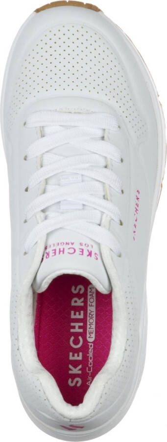 Skechers Uno Stand On Air Meisjes Sneakers White Hot Pink