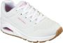 Skechers Uno Stand On Air Meisjes Sneakers White Hot Pink - Thumbnail 5