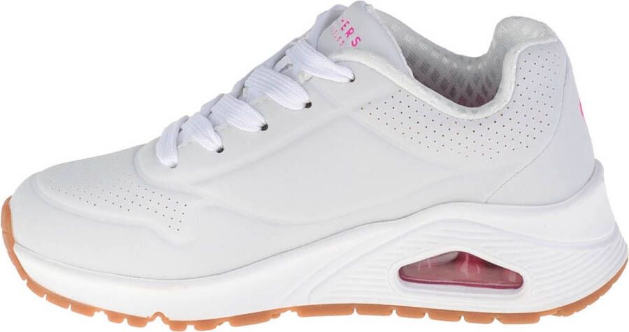 Skechers Uno Stand On Air Meisjes Sneakers White Hot Pink