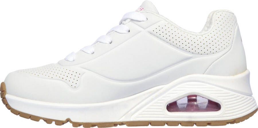 Skechers Uno Stand On Air Meisjes Sneakers White Hot Pink