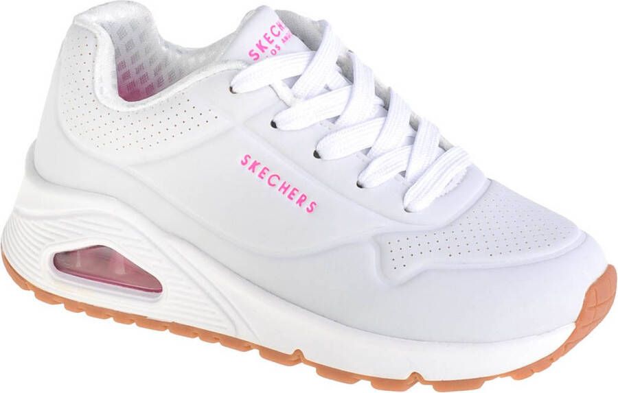 Skechers Uno Stand On Air Meisjes Sneakers White Hot Pink