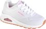 Skechers Uno Stand On Air Meisjes Sneakers White Hot Pink - Thumbnail 8