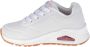 Skechers Uno Stand On Air Meisjes Sneakers White Hot Pink - Thumbnail 5