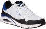 Skechers Uno Timeline wit blauw sneakers heren (232347 WBL) - Thumbnail 11
