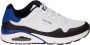 Skechers Uno Timeline wit blauw sneakers heren (232347 WBL) - Thumbnail 12