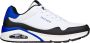 Skechers Uno Timeline wit blauw sneakers heren (232347 WBL) - Thumbnail 17