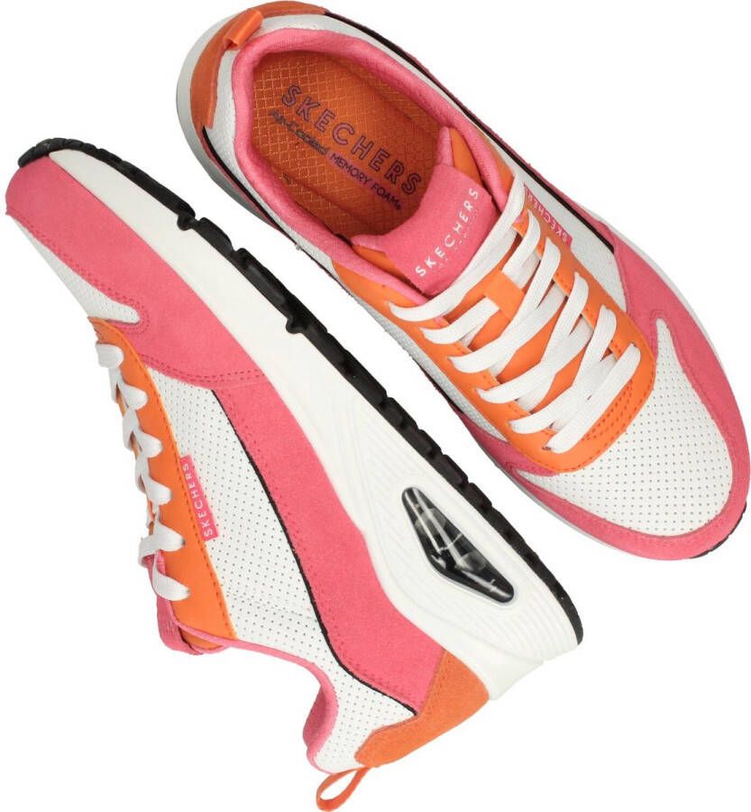 Skechers Uno Two Much Fun Dames Sneakers Roze