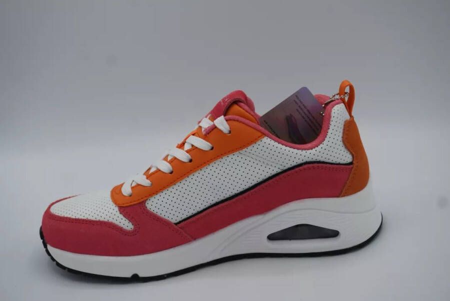 Skechers Uno Two Much Fun Dames Sneakers Roze
