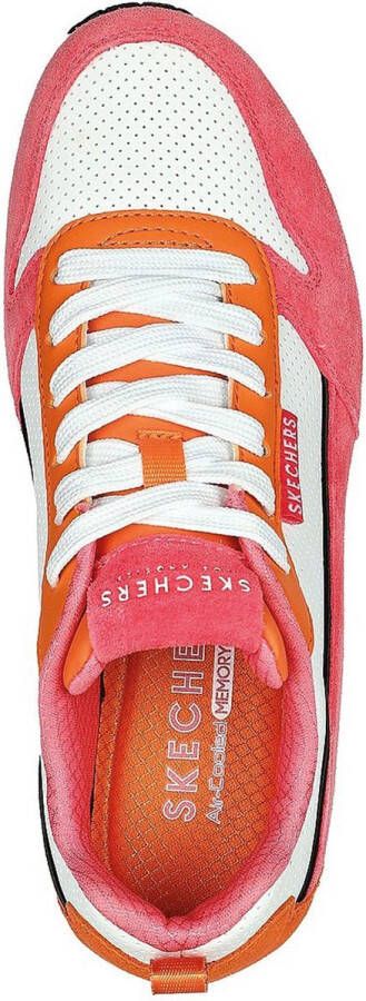 Skechers Uno Two Much Fun Dames Sneakers Roze