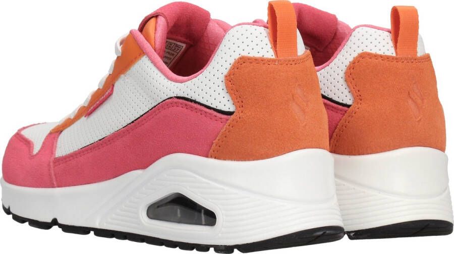 Skechers Uno Two Much Fun Dames Sneakers Roze