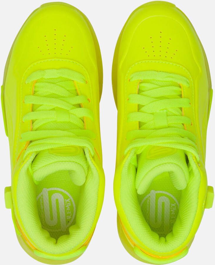 Skechers Web S Lights Sneakers geel Textiel Dames
