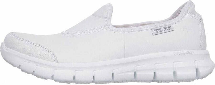 Skechers Work Sure Track instappers wit