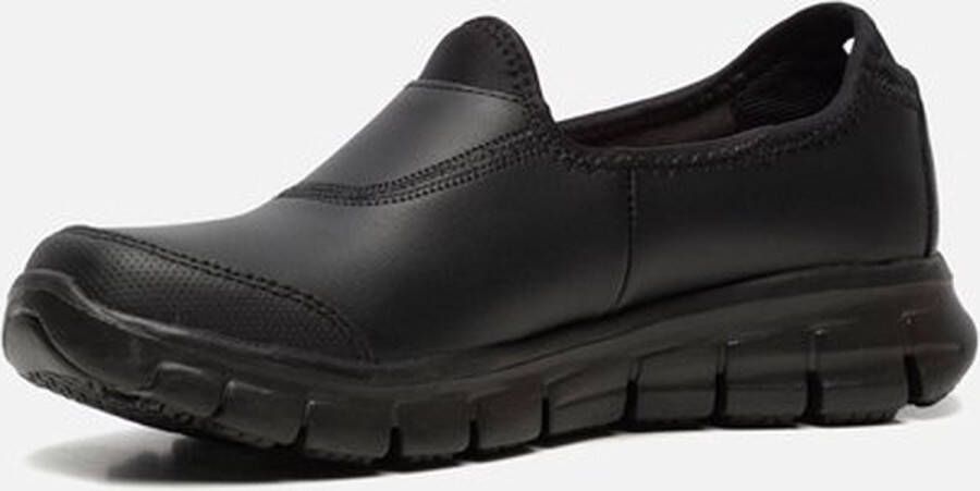 Skechers Work Sure Track instappers zwart