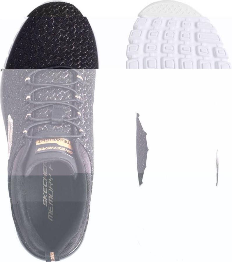 Skechers Zwarte slip-on sneaker memory foam