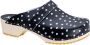 Skolys W-320.02 klompen dames medische clogs tuinklompen werkklompen verpleegkundige ziekenhuis instap zwart + witte stippen - Thumbnail 9