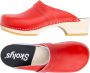 Skolys W-320.03 klompen dames medische clogs tuinklompen werkklompen verpleegkundige ziekenhuis instap rood - Thumbnail 3