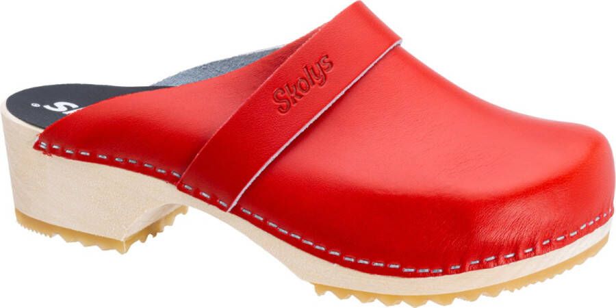 Skolys W-320.03 klompen dames medische clogs tuinklompen werkklompen verpleegkundige ziekenhuis instap rood - Foto 4