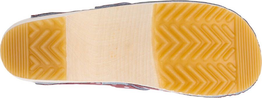 Skolys W-320.06 klompen clogs tuinklompen werkklompen dames verpleegkundige ziekenhuis instap rood + witte stippen