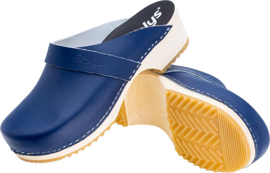 Skolys W-320.07 klompen clogs tuinklompen werkklompen dames verpleegkundige ziekenhuis instap marine blauw