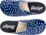 Skolys W-320.10 klompen dames medische clogs tuinklompen werkklompen verpleegkundige ziekenhuis instap blauw met witte stippen - Thumbnail 2