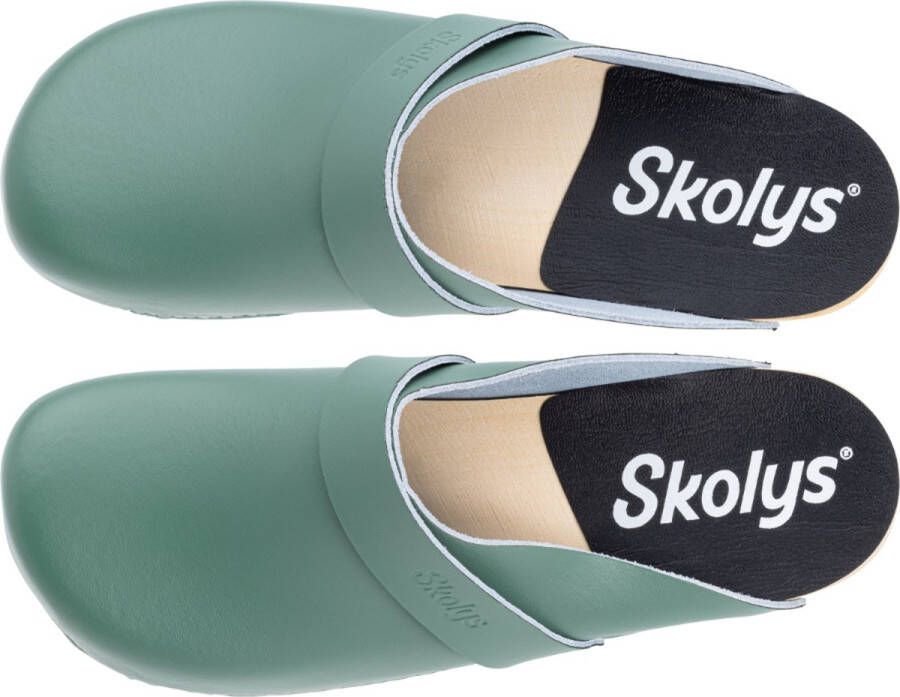 Skolys W-320.12 klompen dames medische clogs tuinklompen werkklompen verpleegkundige ziekenhuis instap pastel groen - Foto 3