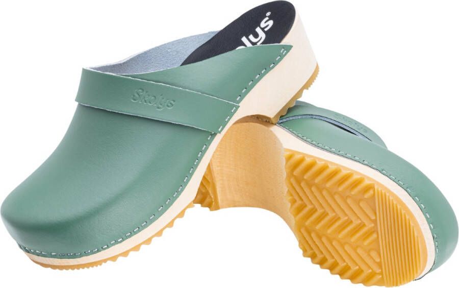 Skolys W-320.12 klompen dames medische clogs tuinklompen werkklompen verpleegkundige ziekenhuis instap pastel groen - Foto 5