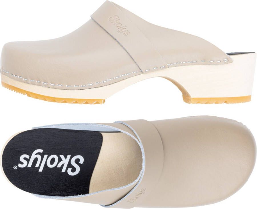 Skolys W-320.13 klompen clogs tuinklompen werkklompen dames verpleegkundige ziekenhuis instap pastel zand