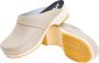 Skolys W-320.13 klompen dames medische clogs tuinklompen werkklompen verpleegkundige ziekenhuis instap pastel zand - Thumbnail 4