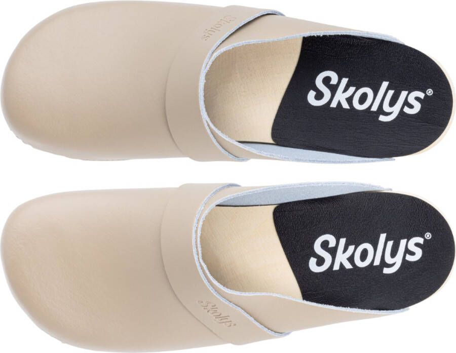 Skolys W-320.13 klompen clogs tuinklompen werkklompen dames verpleegkundige ziekenhuis instap pastel zand