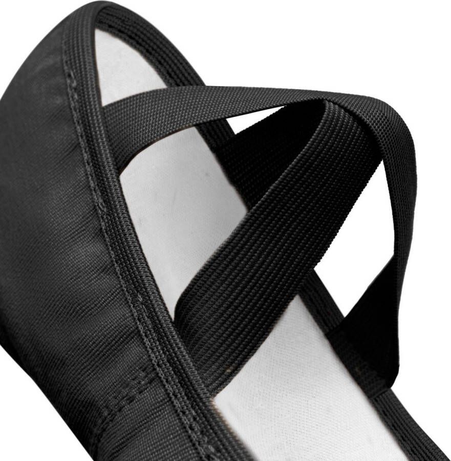 Só Dança Balletschoenen Zwart van Elastisch Canvas Heren & Dames So Danca SD16 Splitzool
