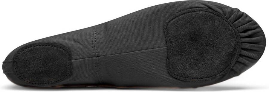 Só Dança Balletschoenen Zwart van Elastisch Canvas Heren & Dames So Danca SD16 Splitzool