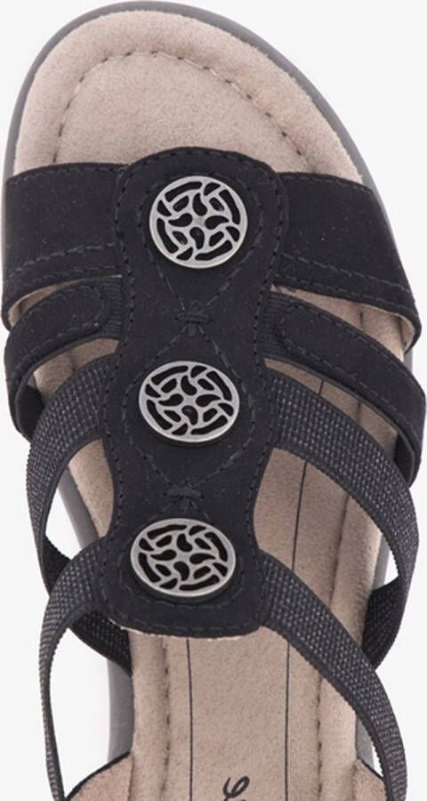 Softline dames sandalen met zilverkleurige knopen
