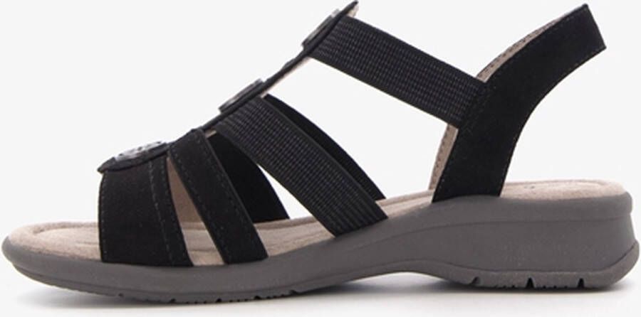 Softline dames sandalen met zilverkleurige knopen