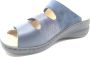 Solidus blauwe slipper 21154 met drie klittenbanden en uitneembaar voetbed - Thumbnail 4